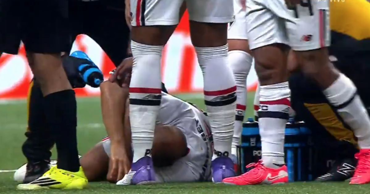 São Paulo: Lucas Moura fratura duas costelas em jogo do Brasileirão