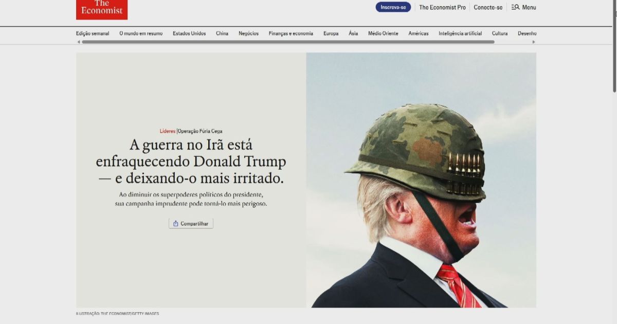“Operação Fúria Cega”: The Economist ironiza ação militar de Trump em capa