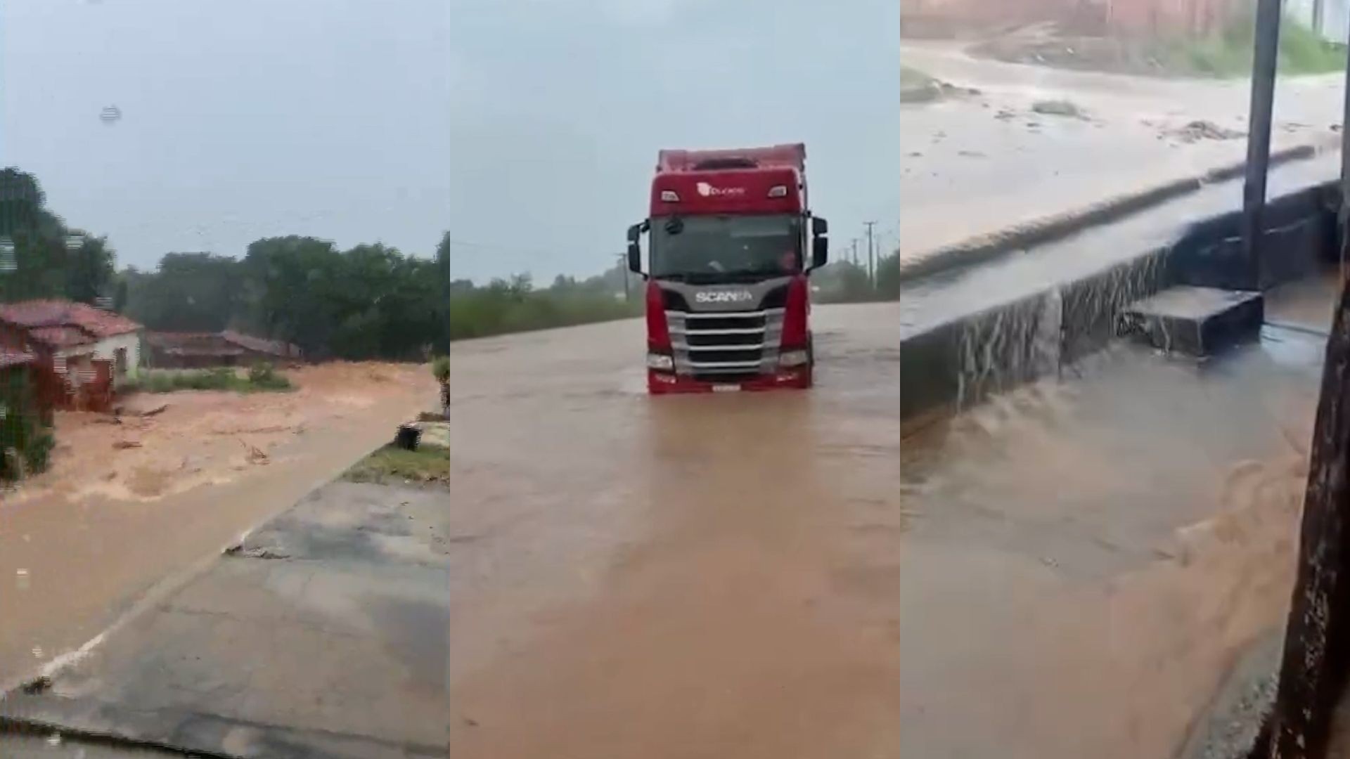 Chuva provoca alagamentos e invade casas em Buriticupu, cidade afetada por crateras gigantes; VÍDEO