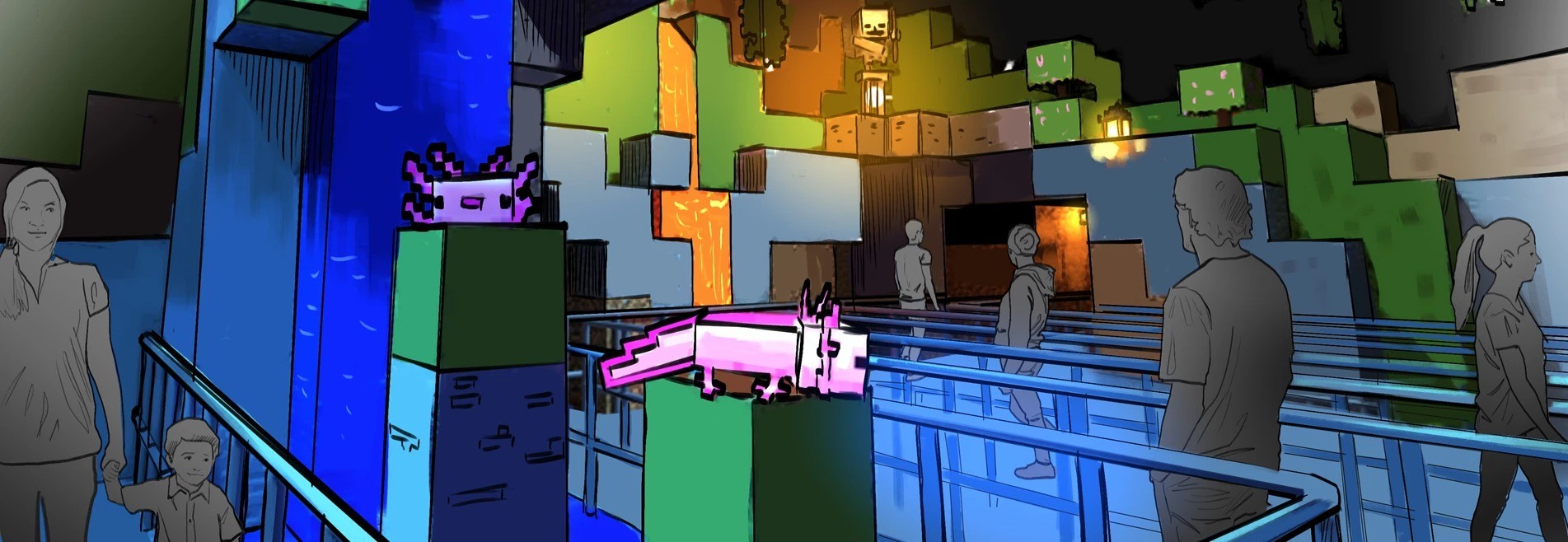 Parque de Minecraft será inaugurado no Reino Unido em 2027; veja fotos