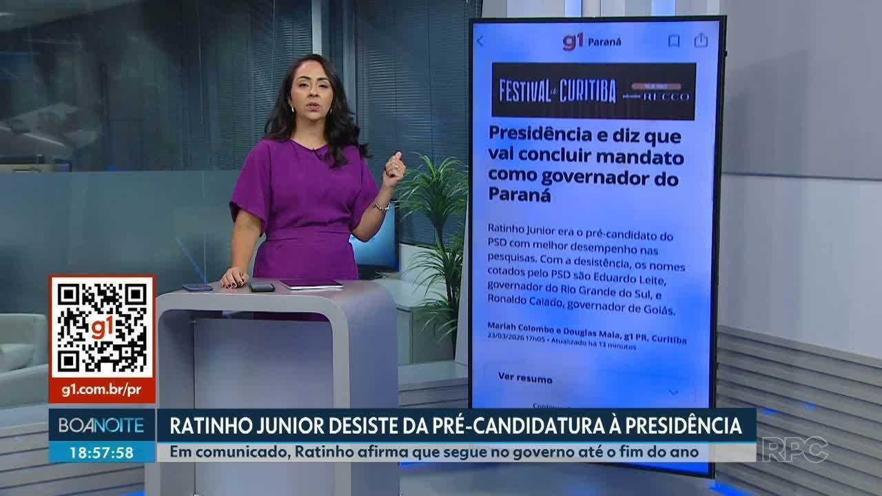 Possíveis sucessores ao Governo do Paraná repercutem desistência de Ratinho Junior da pré-candidatura à Presidência: 'Uma surpresa'