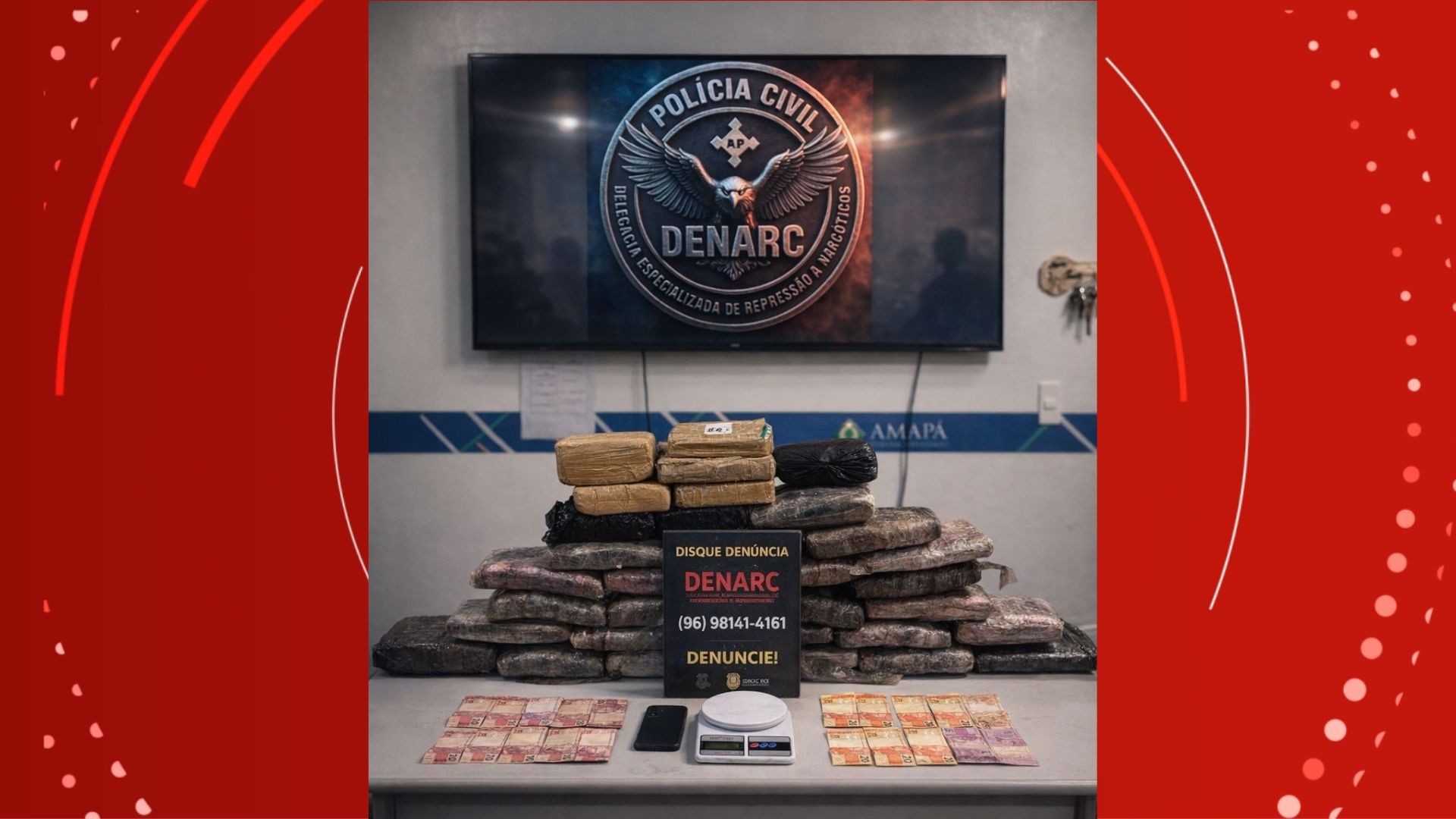 Polícia Civil prende homem por tráfico e apreende 33 kg de drogas em Macapá