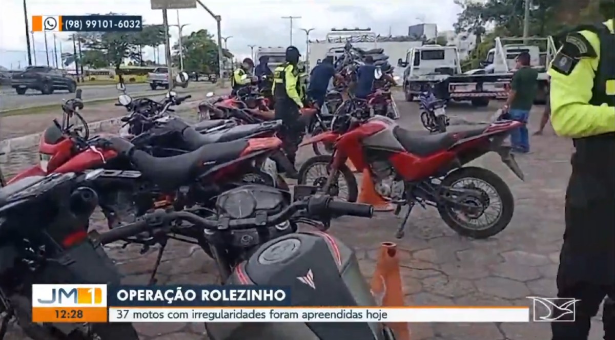 Operação ‘Rolezinho’ apreende 37 motos irregulares em São Luís