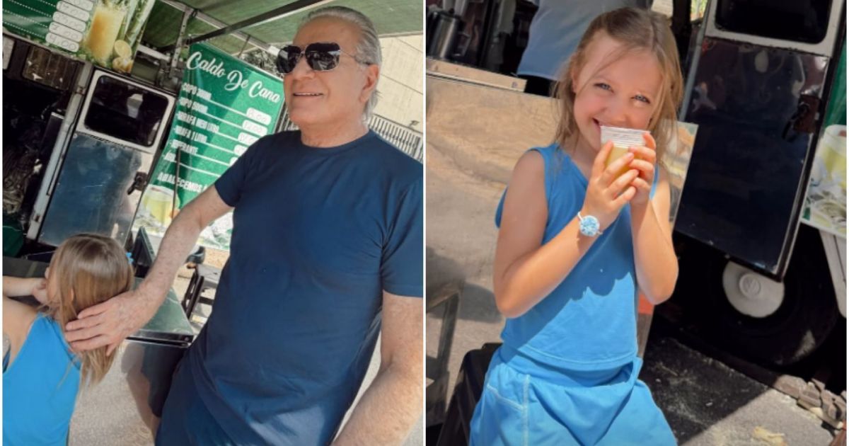 Roberto Justus curte feira com a família com direito à pastel e compras