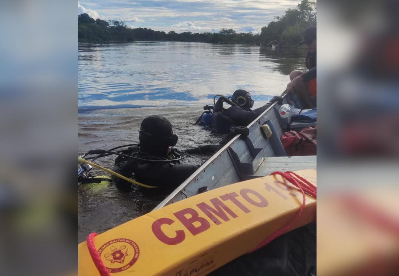 Corpos das vítimas de naufrágio no Tocantins são encontrados pelos Bombeiros