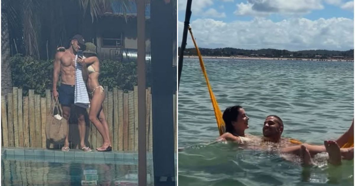 Jade Picon e André Lamoglia abrem álbum na praia; veja