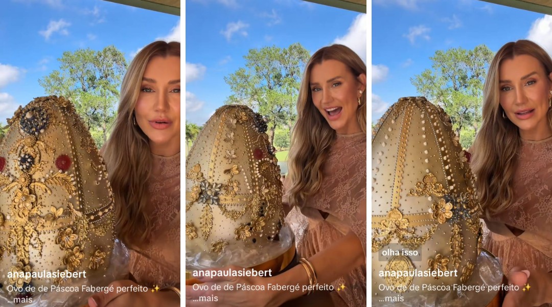 Influenciadora viraliza ao mostrar ovo de Páscoa avaliado em R$ 20 mil e gera críticas; entenda