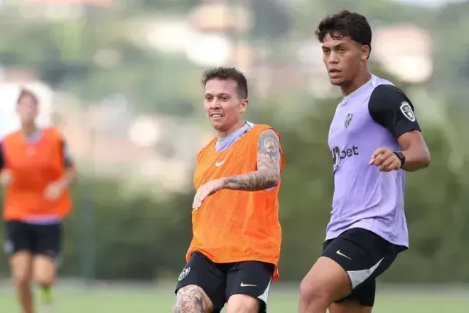 Filho de Hulk faz primeiro treino com o time profissional do Atlético-MG