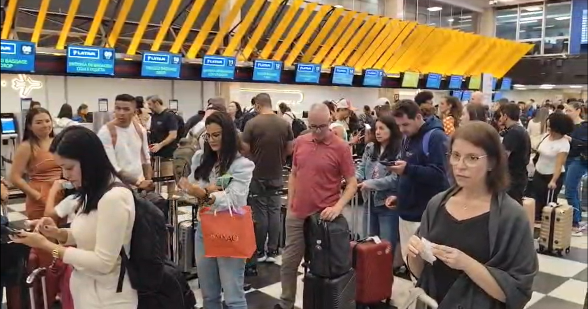 Pane em aeroportos afetou caminhões, esteiras e escadas de desembarque