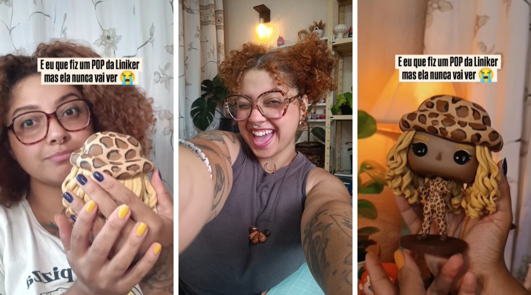 Do call center ao ateliê em casa: artesã viraliza com bonecos estilo 'Funko Pop' após vídeo de Liniker