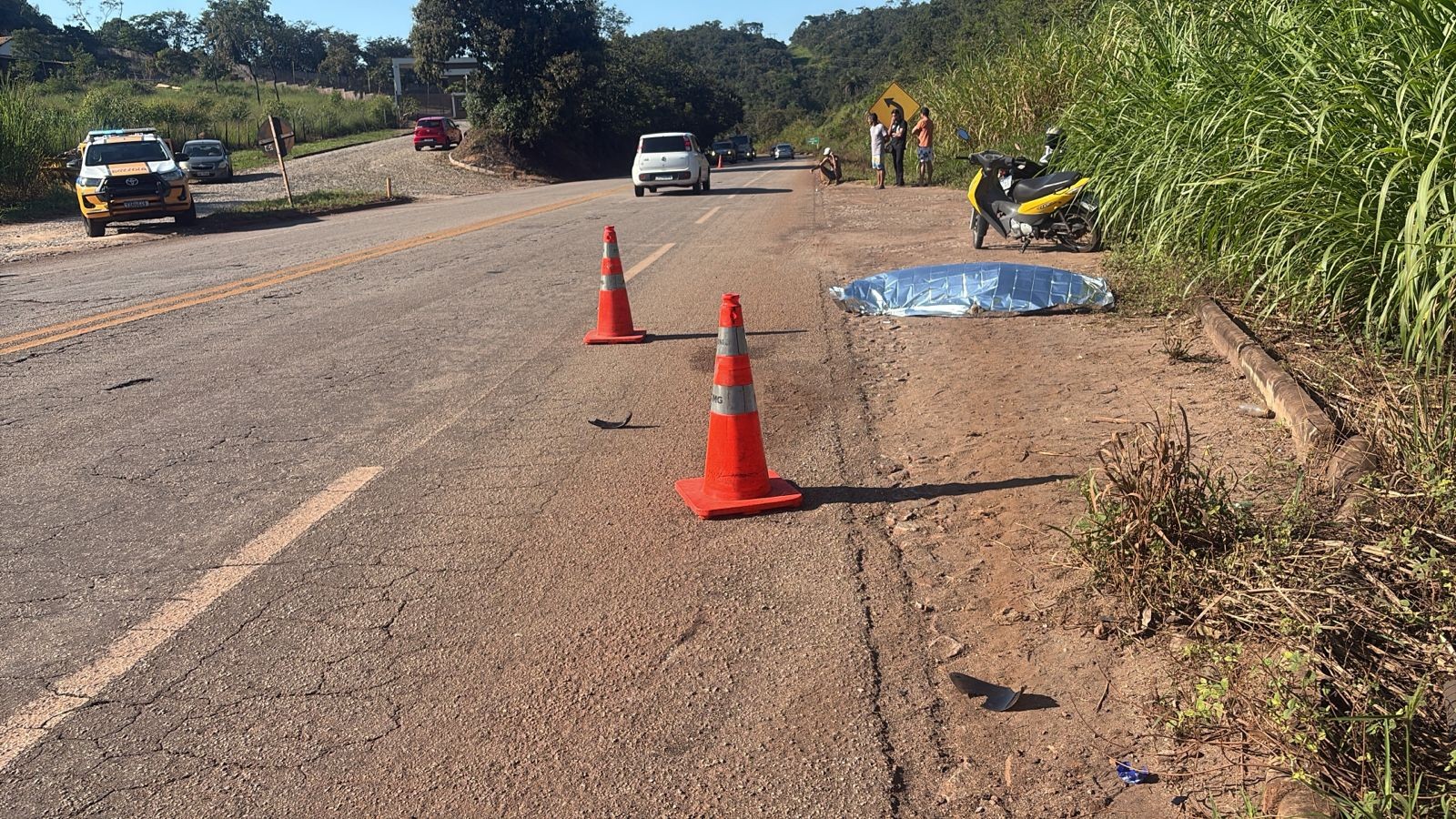 Motociclista sem CNH morre após sofrer mal súbito na MG-431, em Itaúna