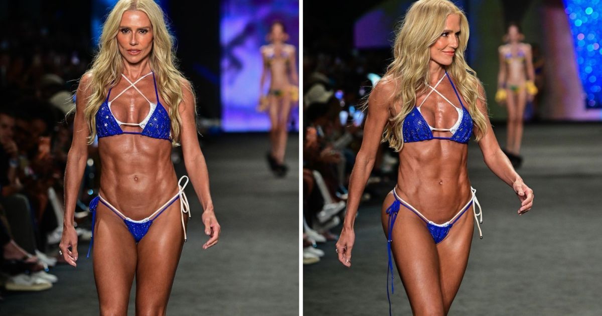 Deborah Secco exibe shape trincado em desfile no Rio Fashion Week