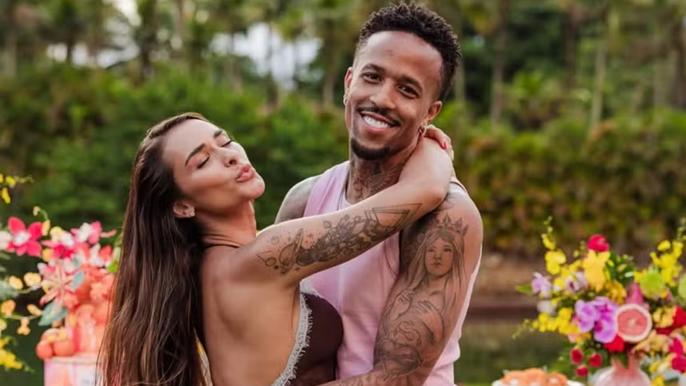 Tainá Militão revela o sexo do primeiro filho com o jogador; veja momento