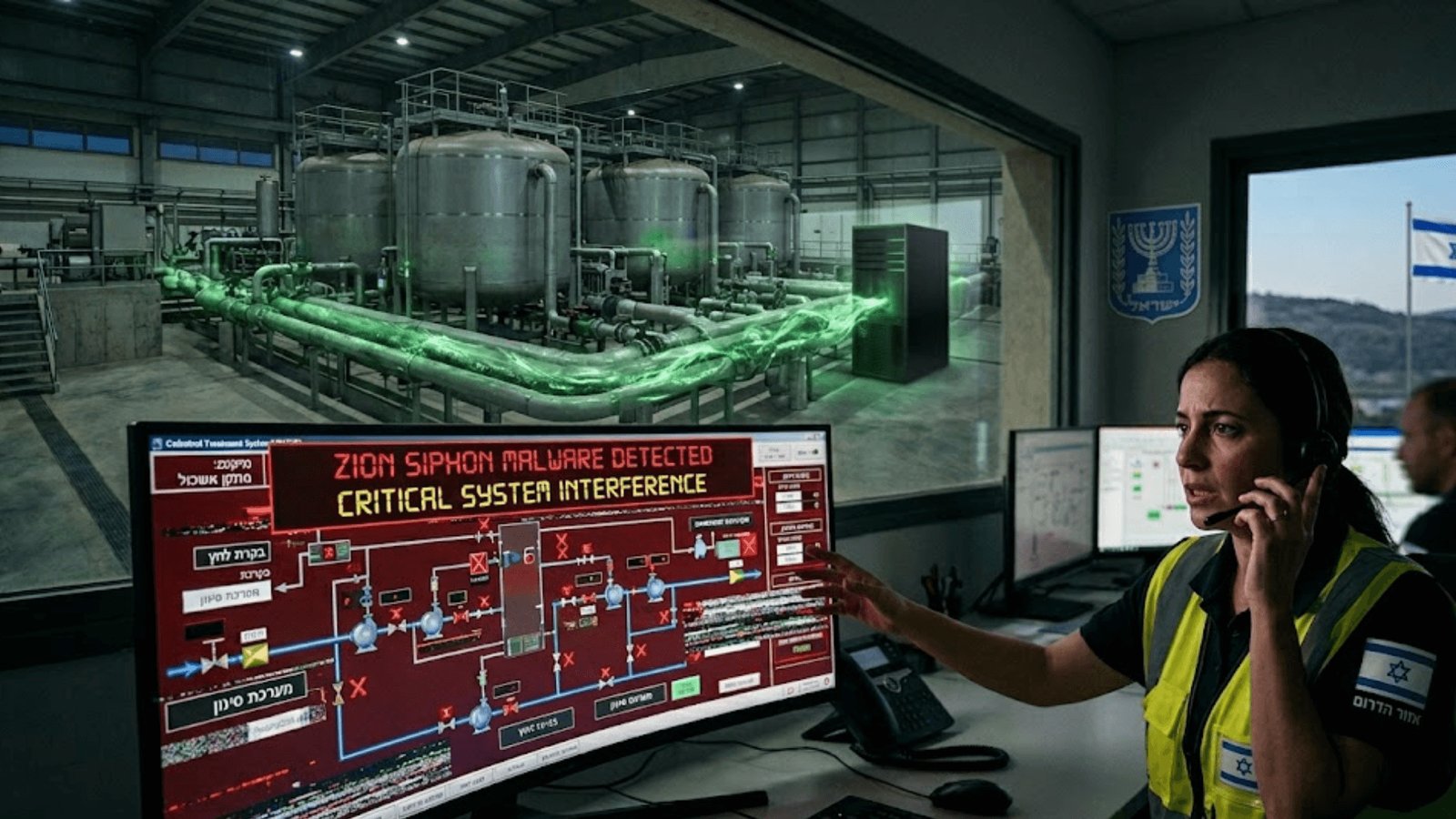 Novo vírus, ZionSiphon ataca estações de água de Israel