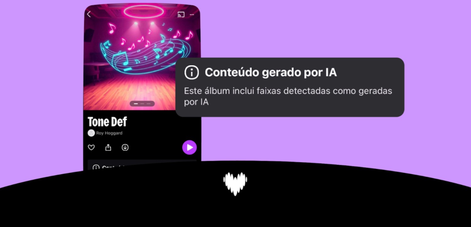 Músicas geradas por inteligência artificial representam 44% das faixas enviadas para o Deezer