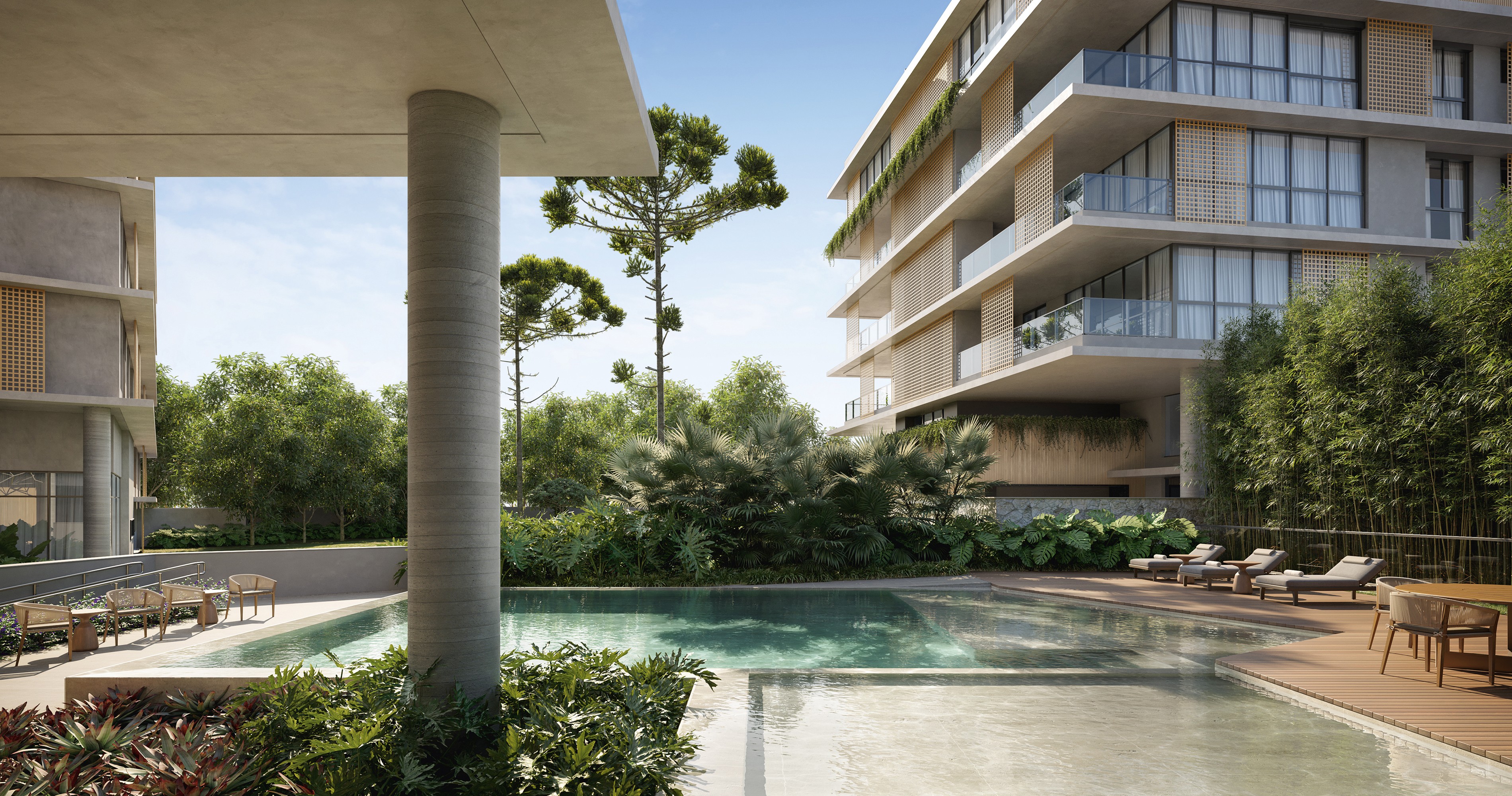 Edifício une memória musical e design autoral em bosque preservado em Curitiba