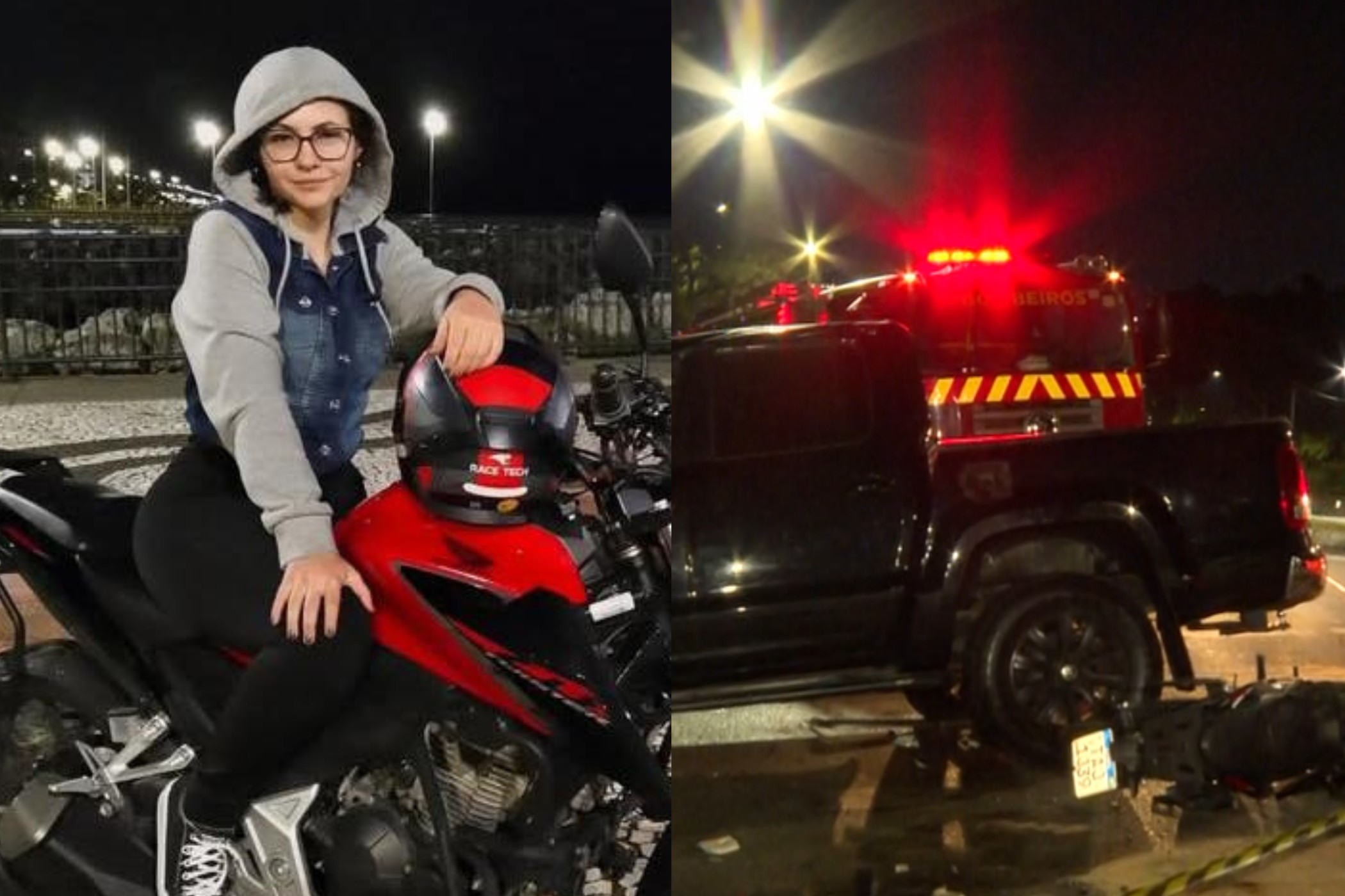 Garçonete que voltava do trabalho morre atingida por caminhonete, em Curitiba; polícia investiga suspeita de racha