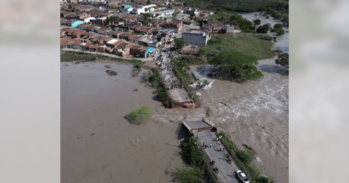 Chuvas no Nordeste: PE registra mortes e PB tem 1,5 mil desalojados
