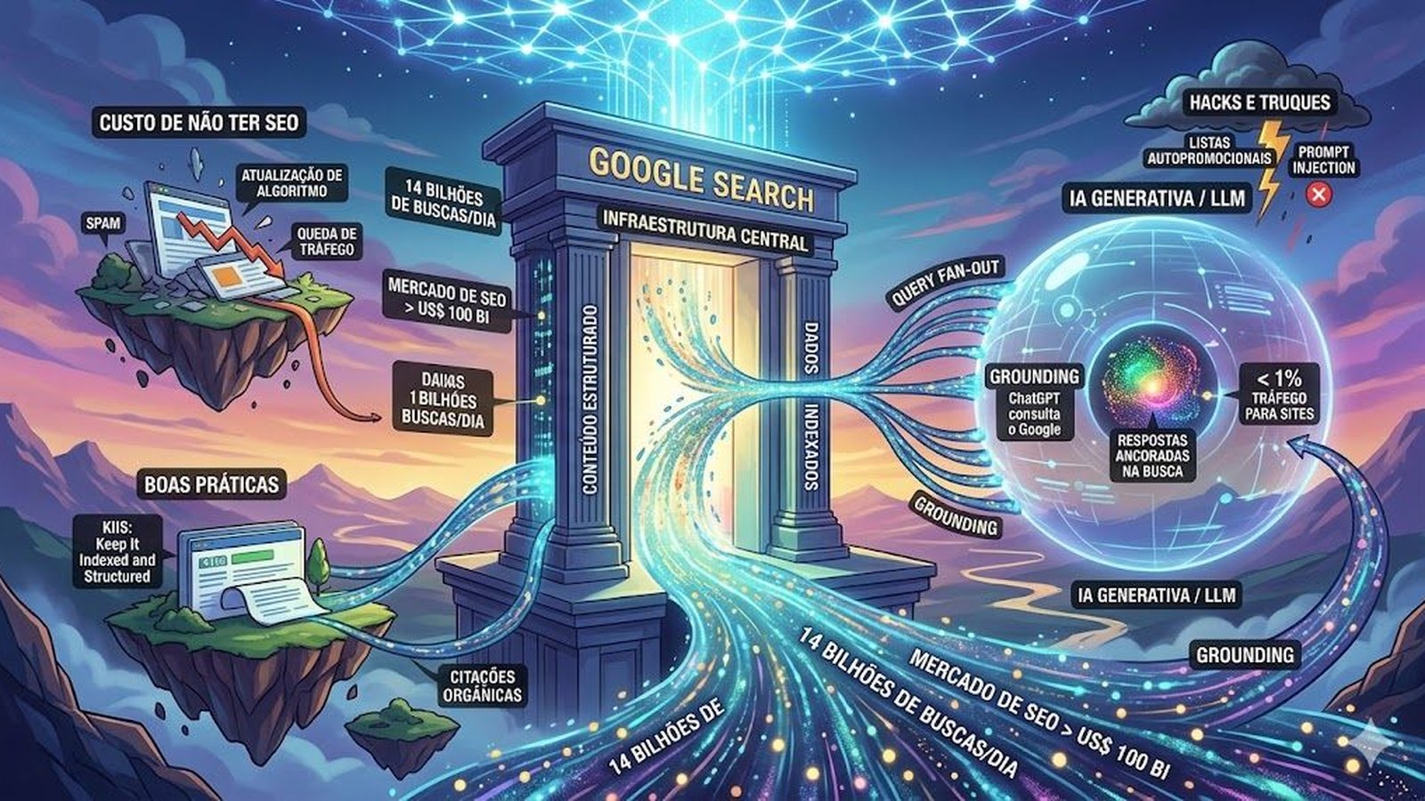 A IA não matou o SEO, aumentou o custo de não tê-lo