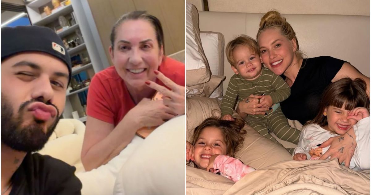 Zé Felipe chorou com mãe de Virginia antes de término da ex com Vini Jr.