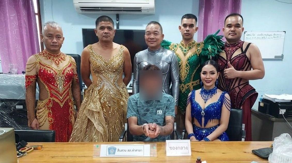 Policiais da Tailândia se fantasiam de dançarinas para prender suspeito