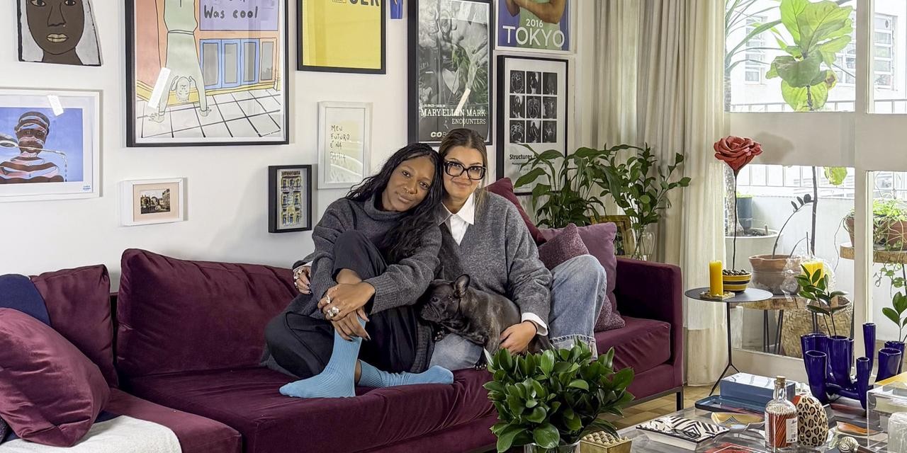 Morar a dois: o apartamento de Luanda Vieira e Stephanie Mourad