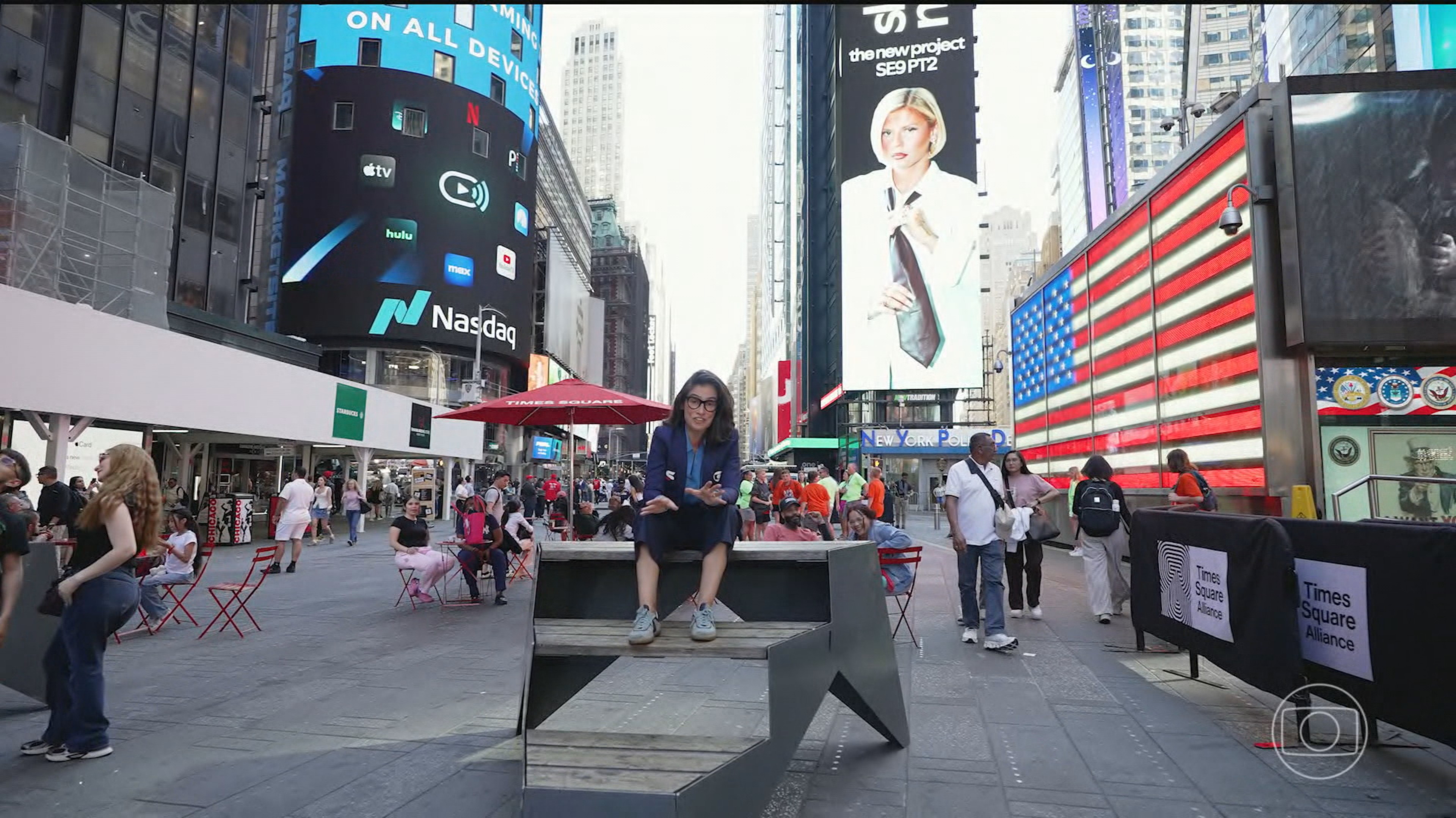 Casa do Jornal Nacional na Copa do Mundo fica no coração da ilha de Manhattan, em Nova York