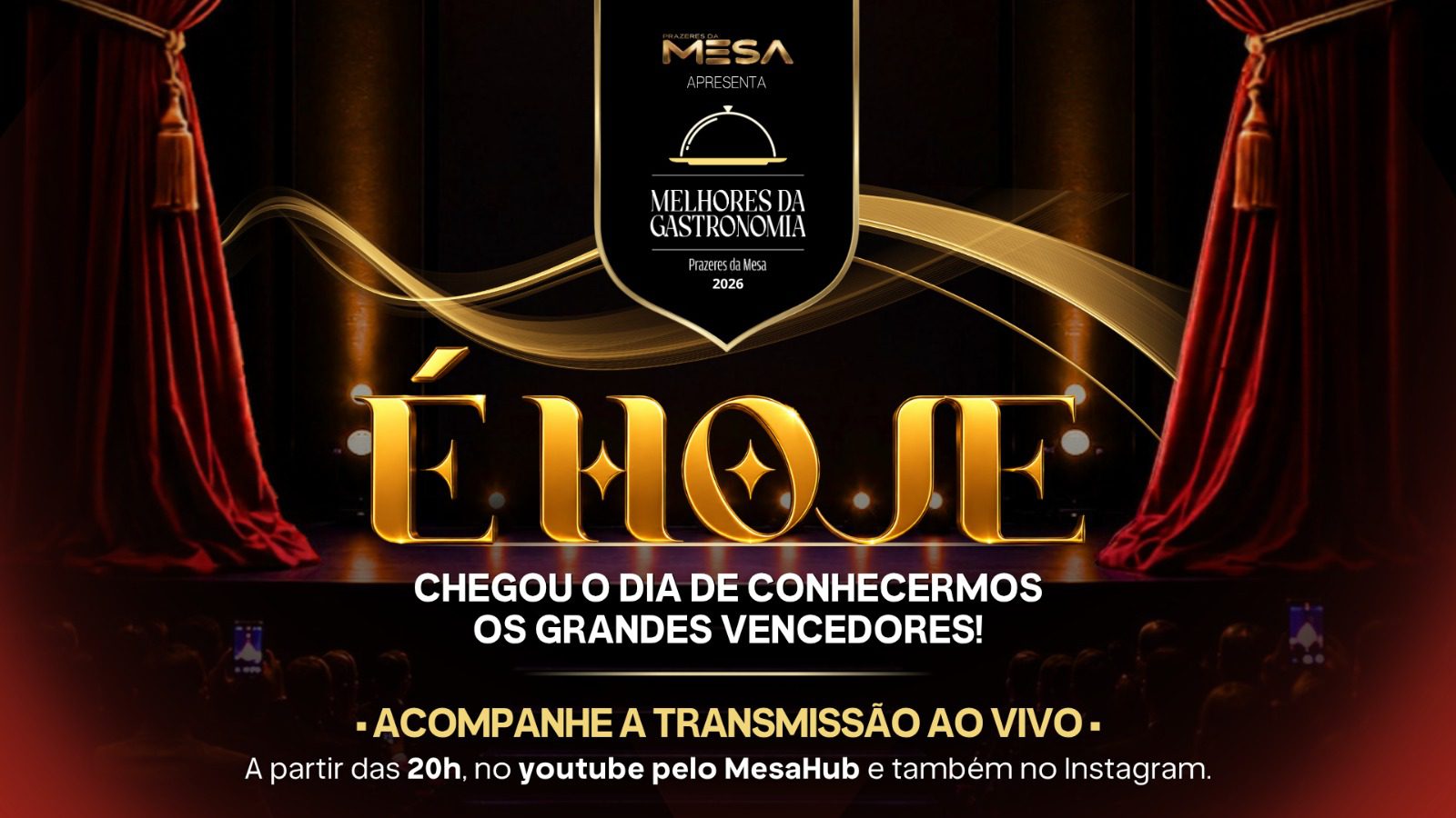 É Hoje! Conheça os finalistas do Prêmio Melhores da Gastronomia 2026