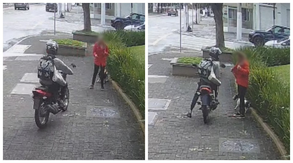 VÍDEO: mulher é assaltada enquanto passeava com cachorro na Berrini, na Zona Sul de SP