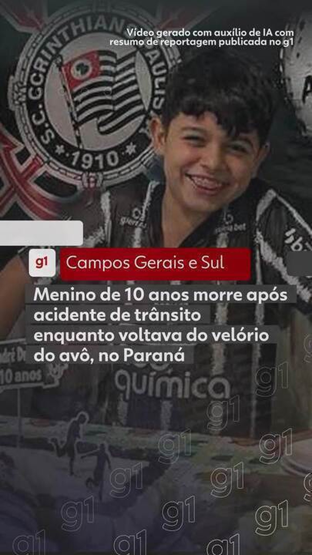 Menino de 10 anos morre após acidente de trânsito enquanto voltava do velório do avô, no Paraná