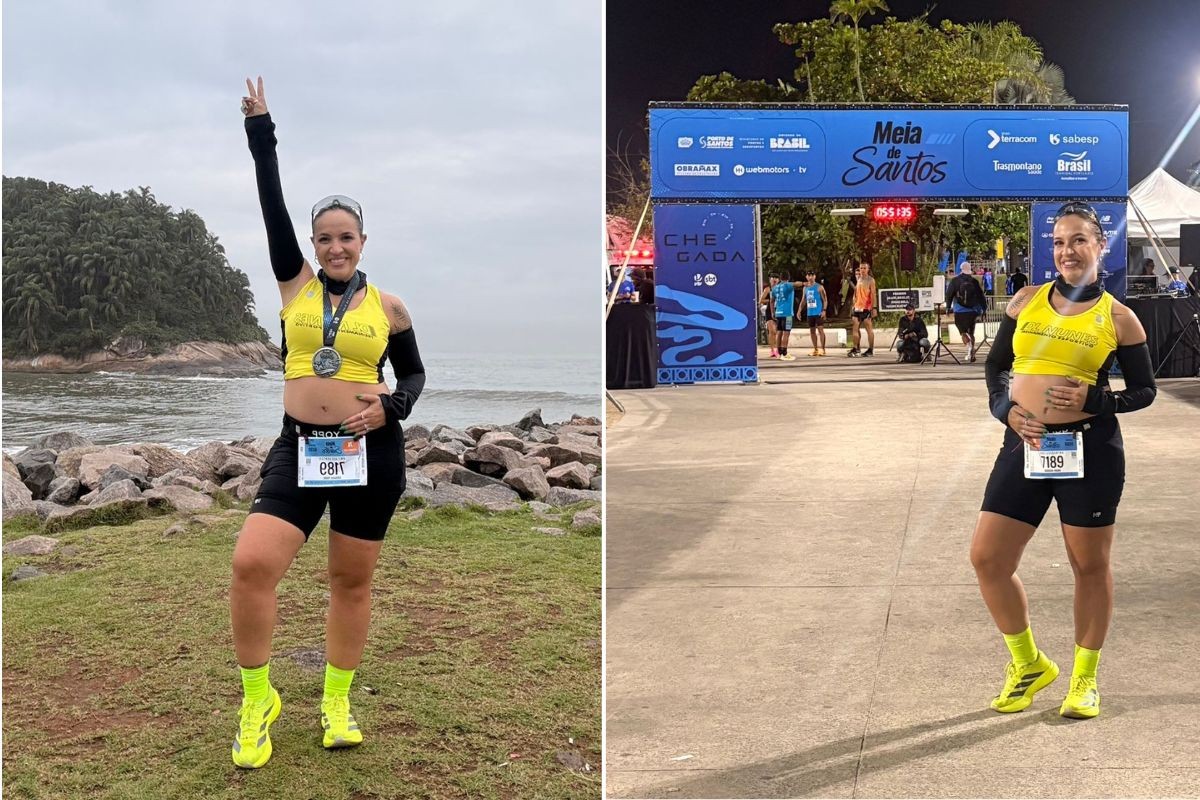 Grávida corre 7 km em meia maratona e celebra saúde e autocuidado: 'Uma supermulher'