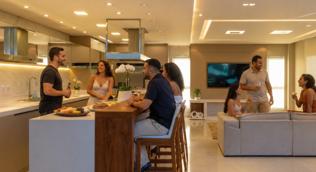 Casa preparada para a Copa transforma encontros em momentos mais especiais
