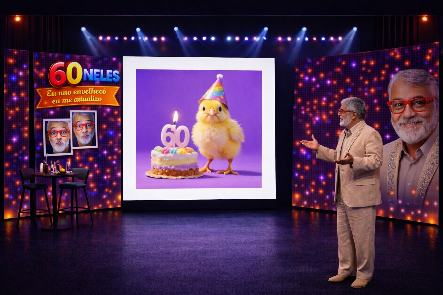 Espetáculo aborda envelhecimento com humor no Teatro Raul Belém Machado