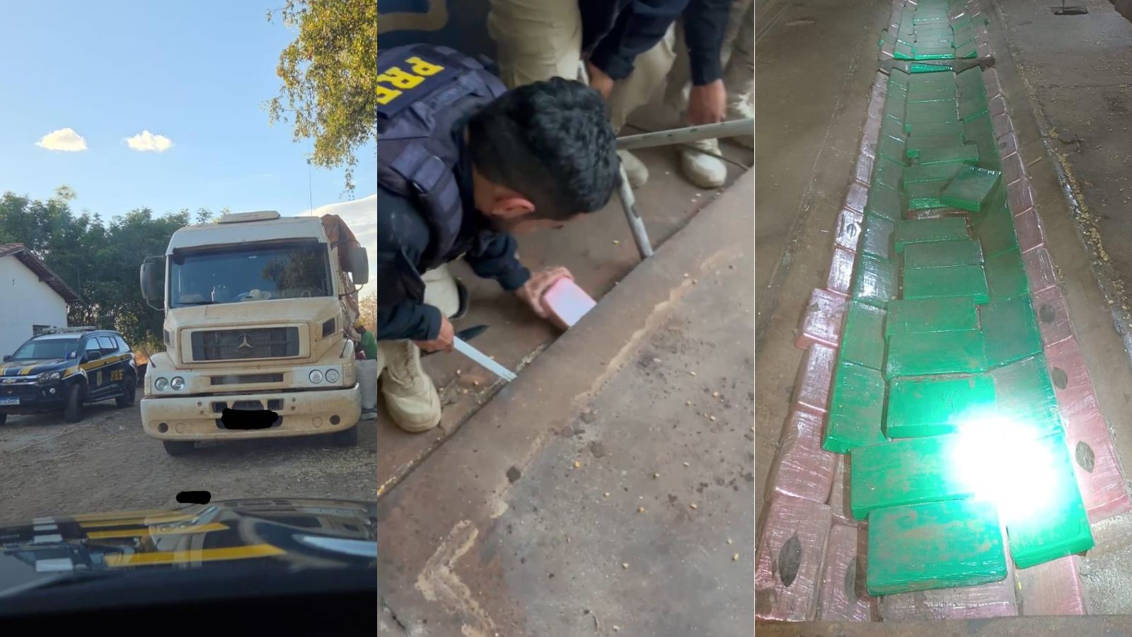Cerca de 400 kg de pasta base de cocaína são apreendidas em caminhão no PI