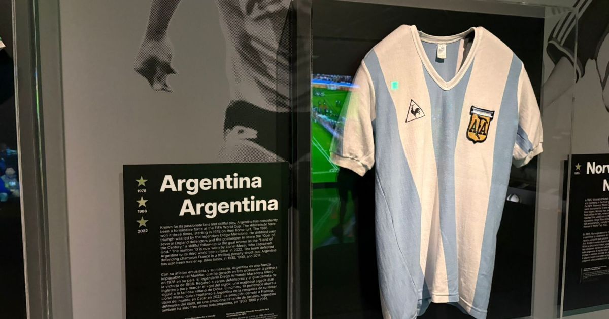 Museu da Fifa em Miami tem erro sobre trajetória de Maradona