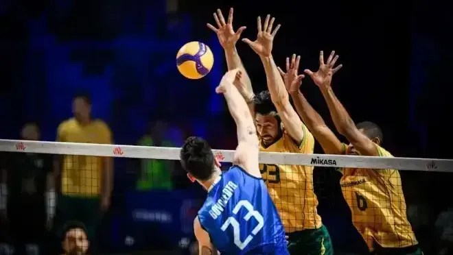 Brasil perde para a Itália e segue sem vencer na 2ª semana da VNL Masculina