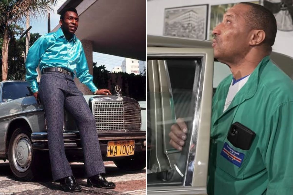 Mecânico de Cabo Verde que virou amigo de Pelé reencontra Mercedes do Rei do Futebol