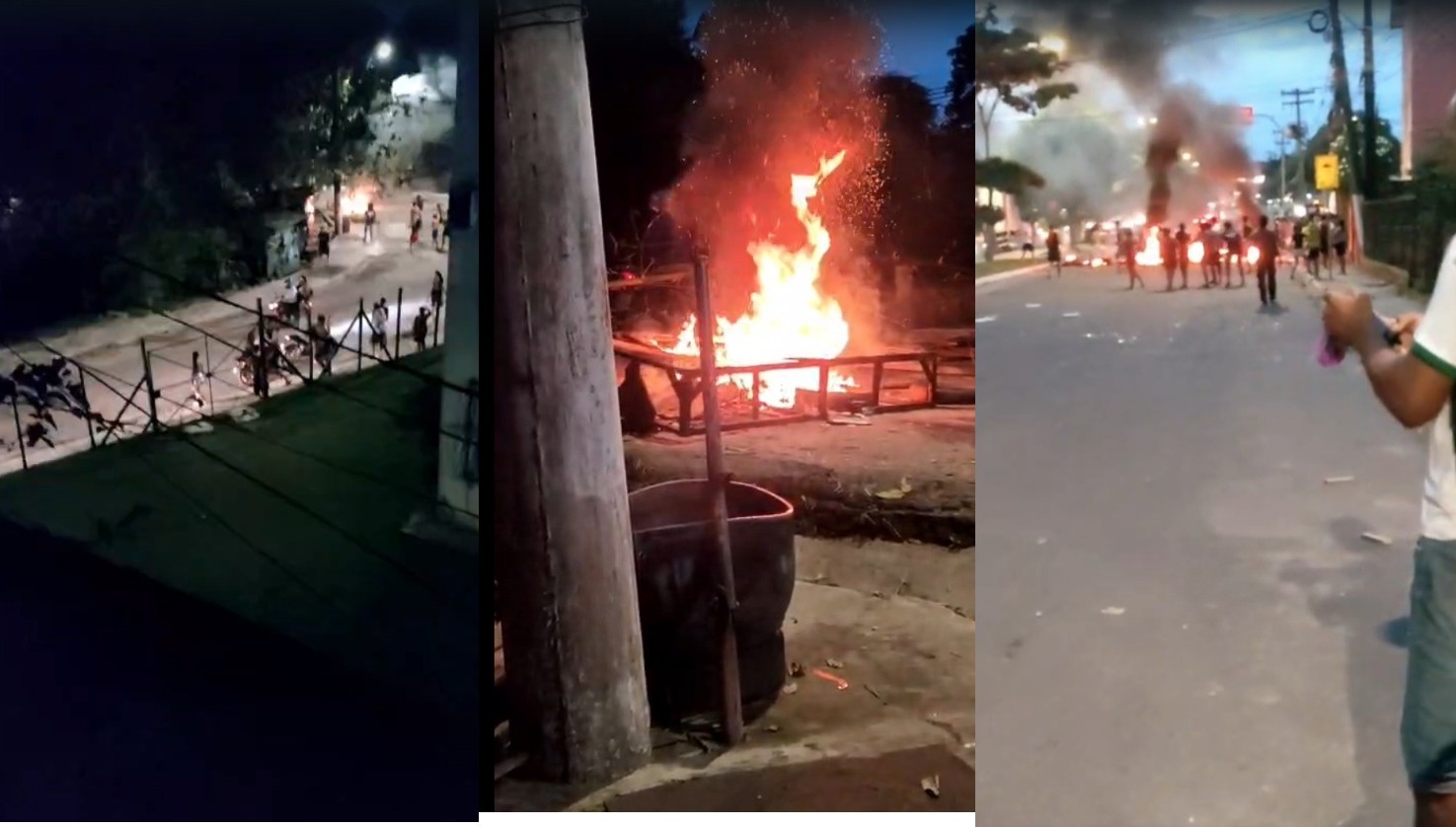 Avenida Perimetral é interditada por moradores após operação da PM em Belém