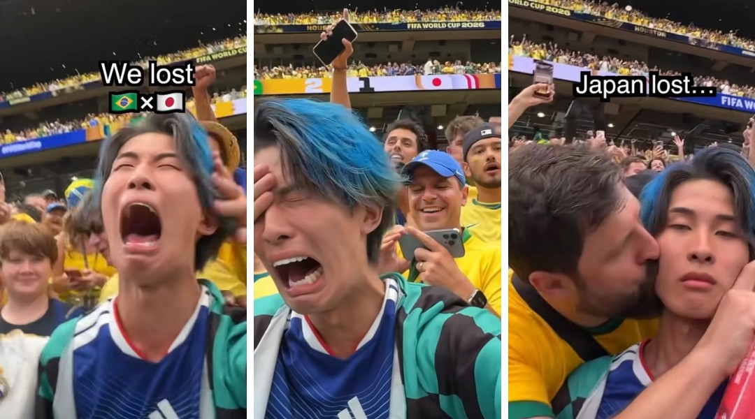 Influenciadores brasileiros surfam onda de torcedor japonês que viralizou ao 'sofrer' com vitória do Brasil