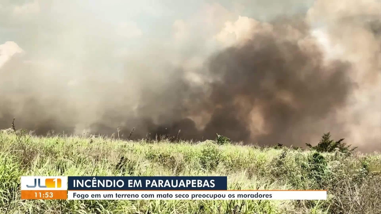 Incêndio avança com tempo seco e leva fumaça a diferentes bairros de Parauapebas