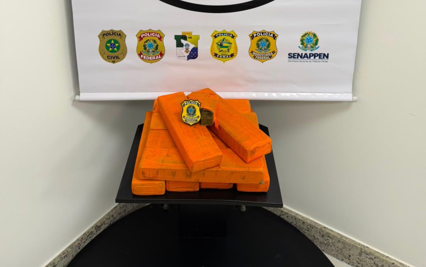 Motorista tenta fugir da polícia, bate em poste e é preso com 10 quilos de droga em São Cristóvão