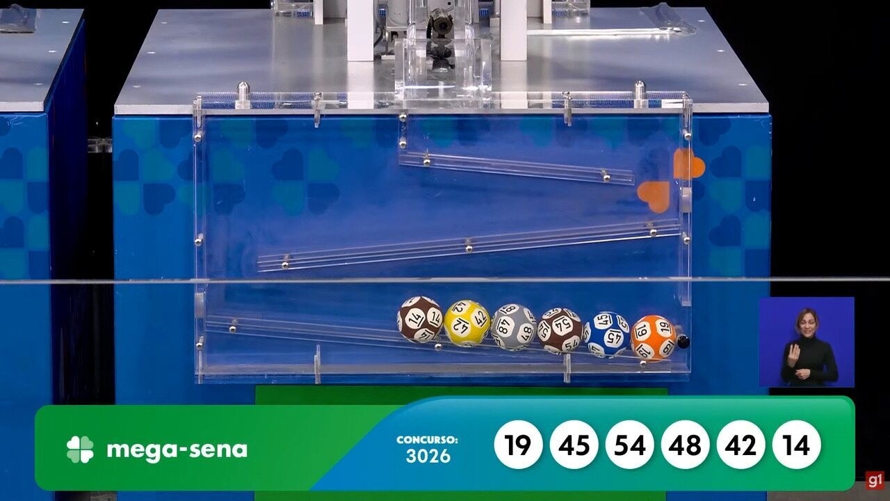 Mega-Sena, concurso 3026: confira os números sorteados