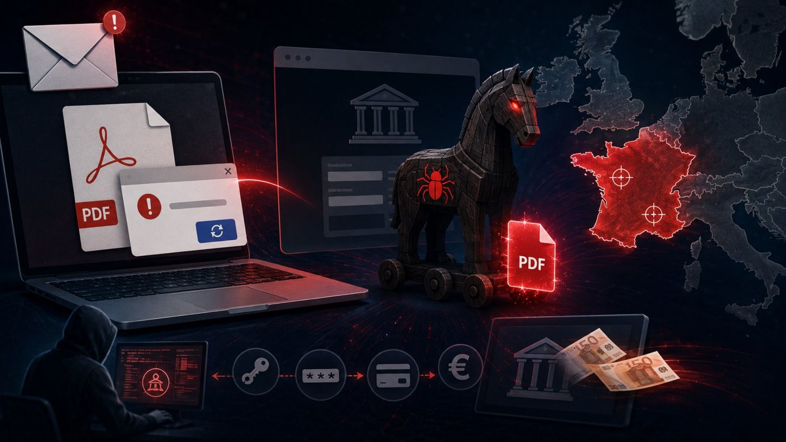 Vírus bancário ativo no Brasil foi adaptado para roubar usuários na Europa