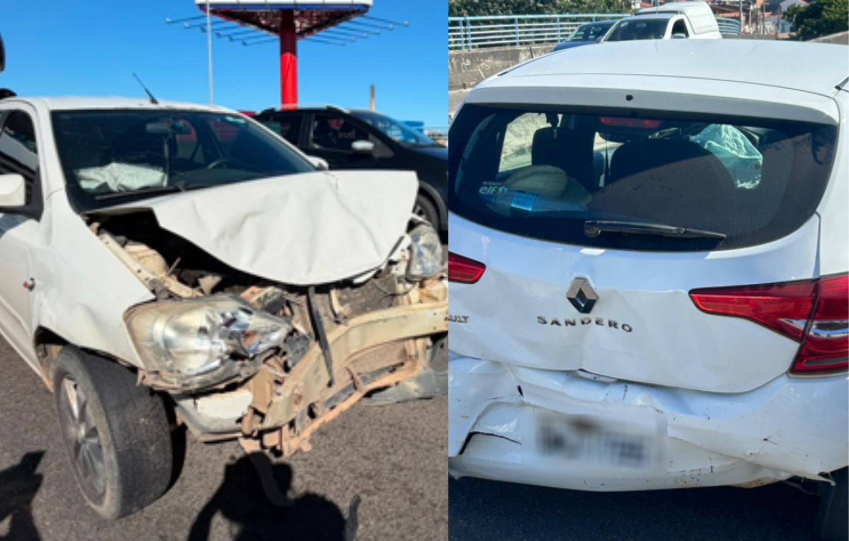 Acidente causa congestionamento no trânsito na Ponte Aracaju-Barra dos Coqueiros