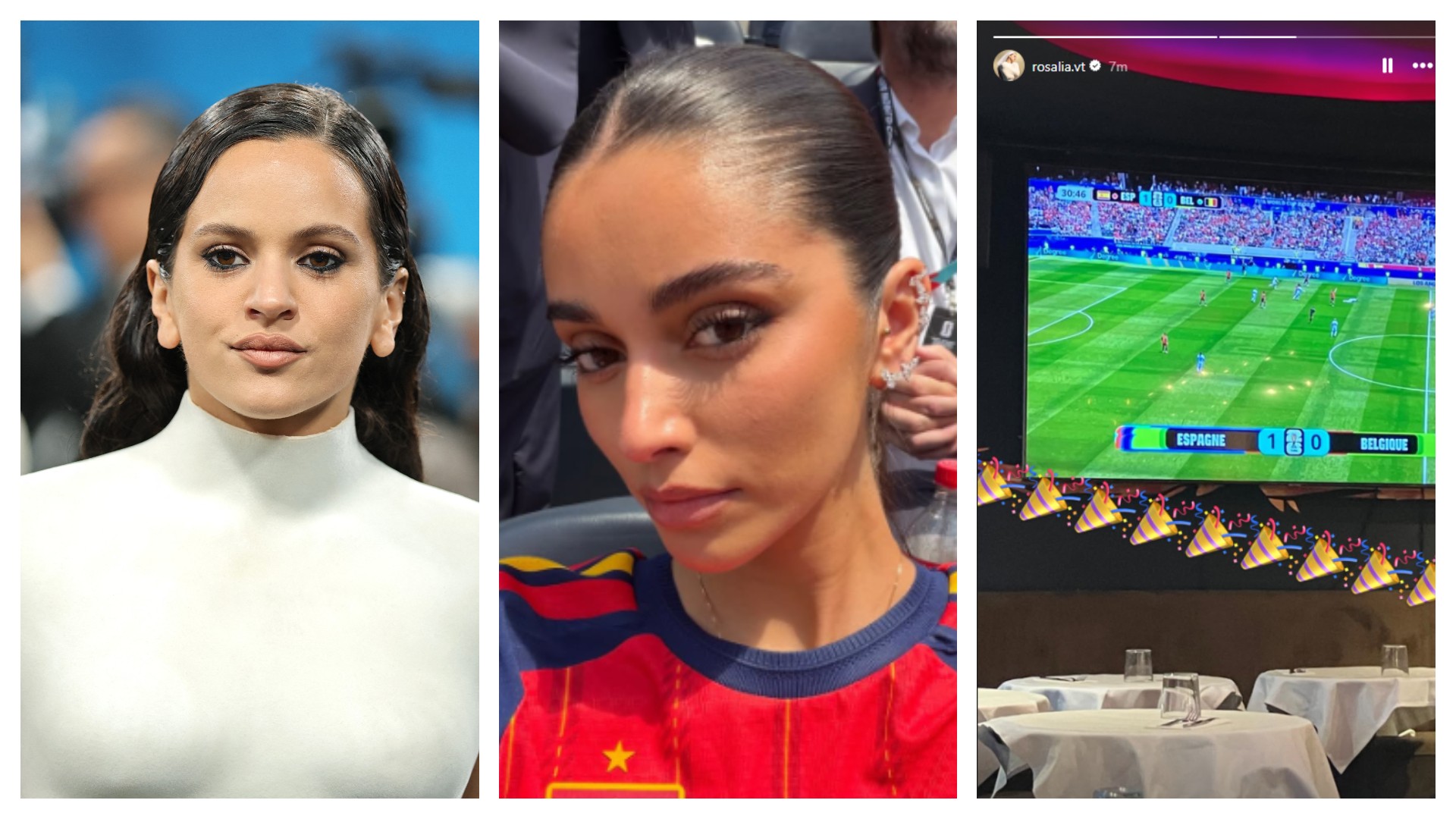 Rosalía e outros famosos compartilham torcida por seleção da Espanha na Copa do Mundo