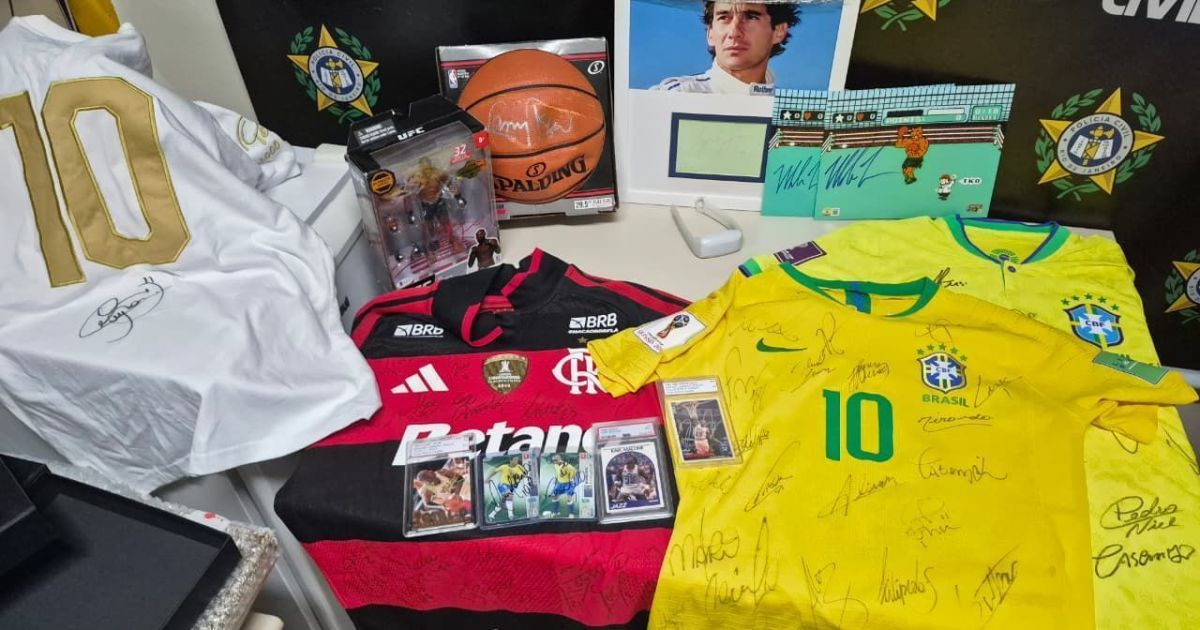 Polícia recupera acervo esportivo raro de R$ 450 mil em shopping no RJ