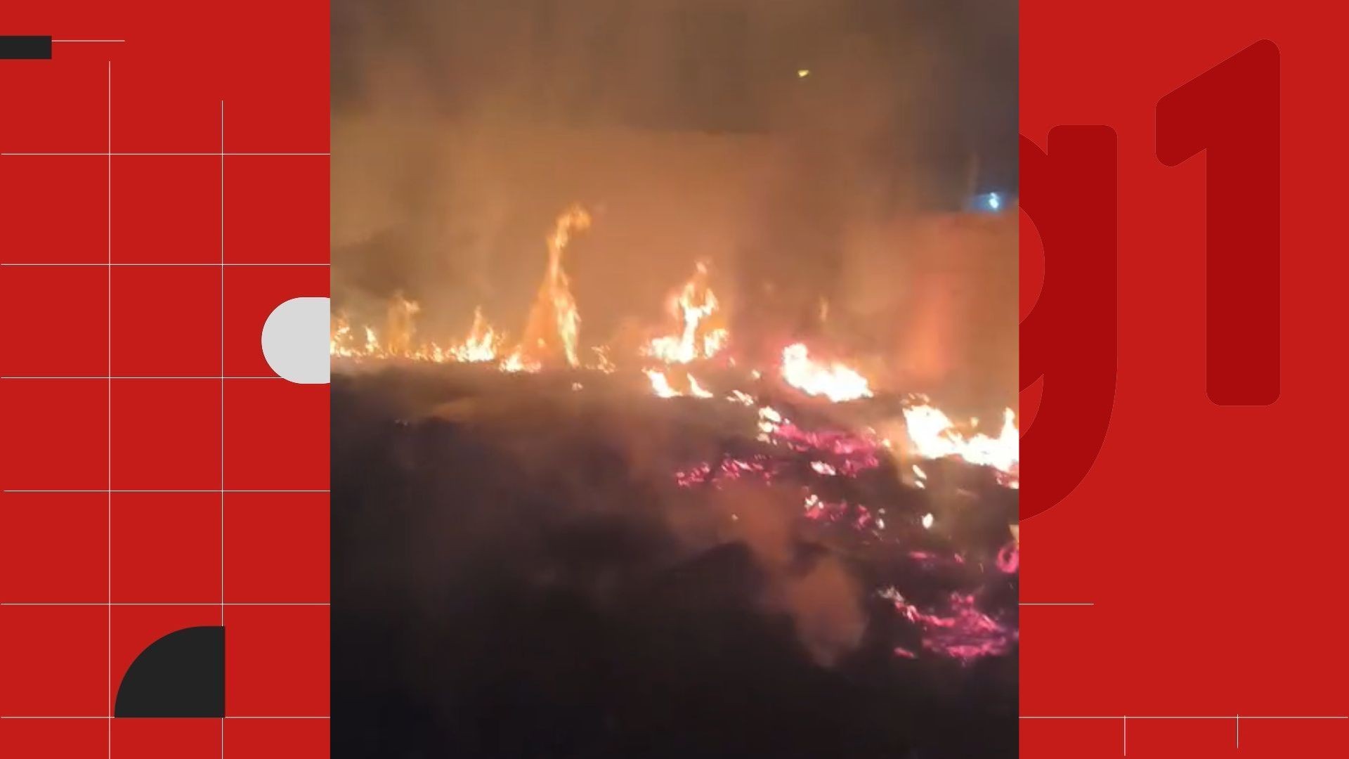 Três incêndios atingem Marataízes e colocam casas, torre de comunicação e rodovia em risco
