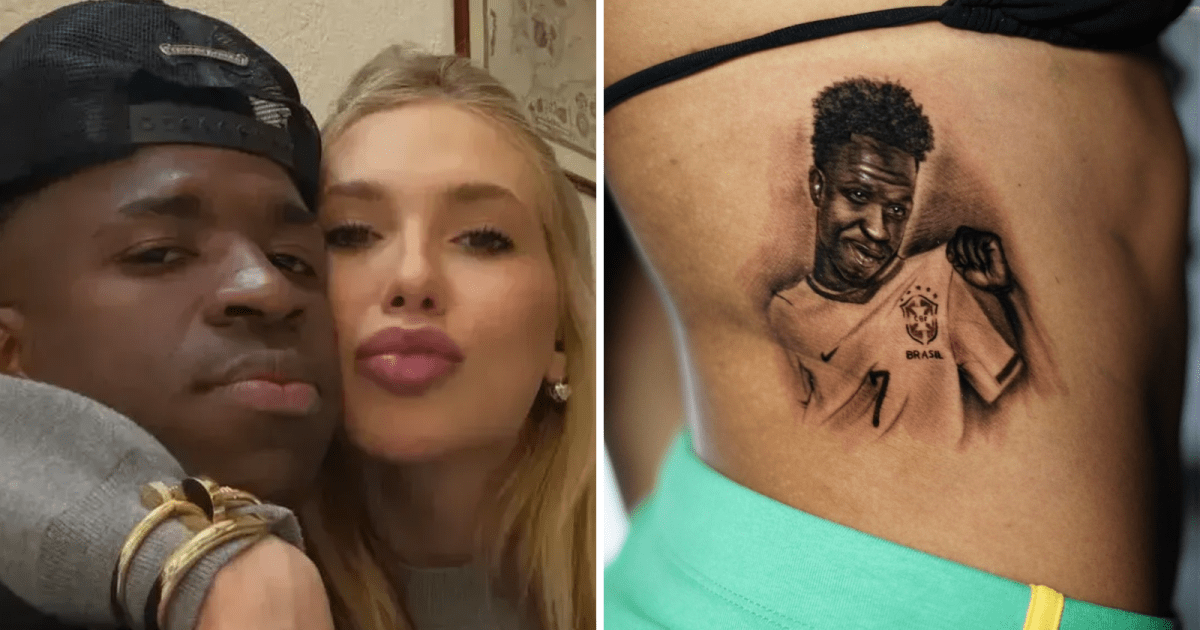 Influencer que fez tatuagem de Vini Jr. relata ataques de fãs de Virginia