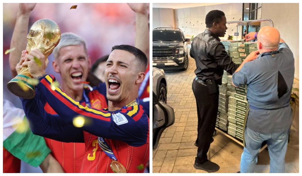 Seleção da Espanha comemorou vitória na Copa do Mundo com 46 pizzas encomendadas em pequeno restaurante