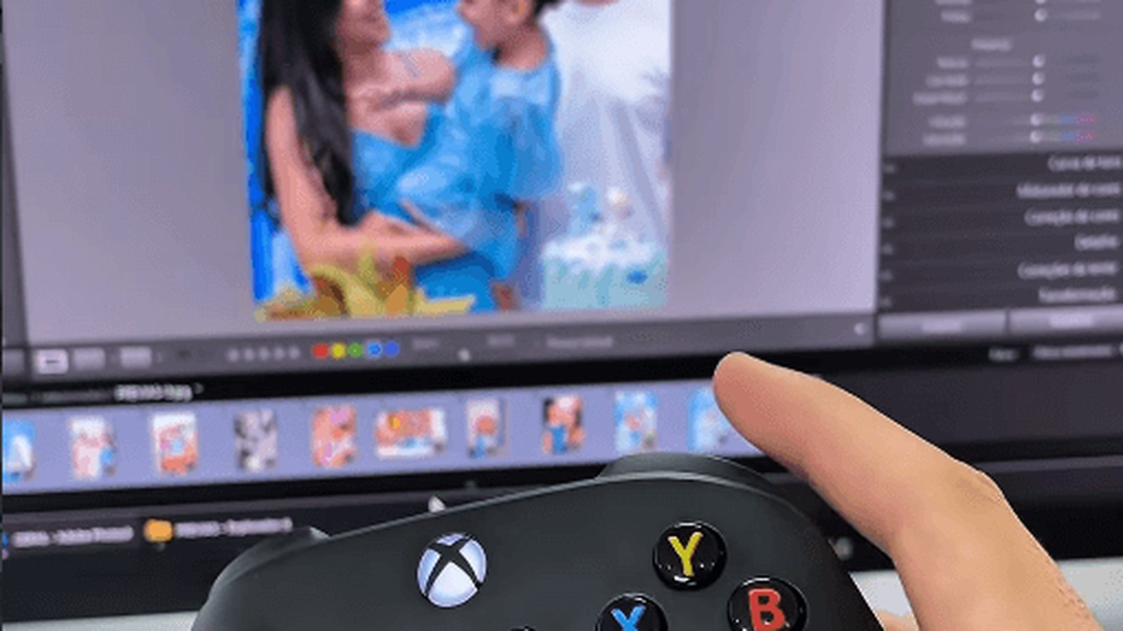 Fotógrafo viraliza ao usar controle de Xbox para editar vídeos